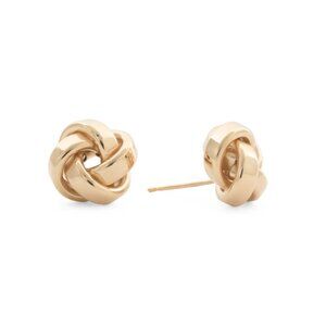 COTE D`OR Gold 14kt Gold Love Knot Earrings